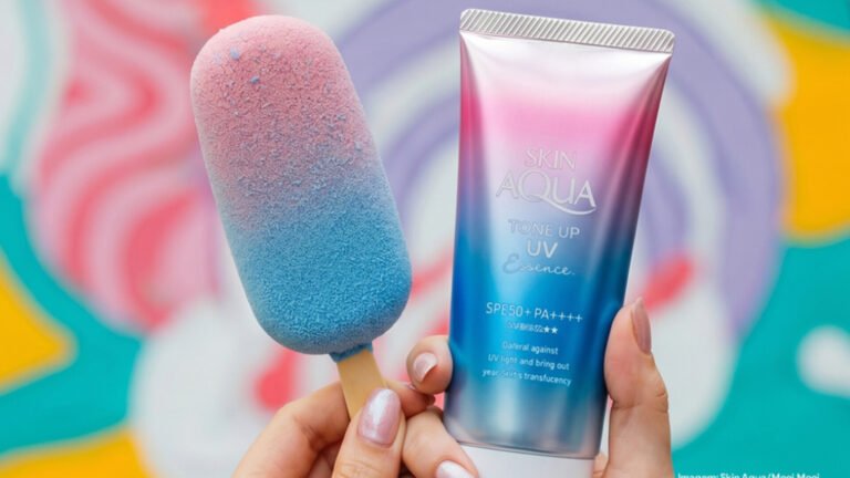 Skin Aqua e Mooi Mooi se unem em uma experiência sensorial e transformam protetor solar em sorvete com degustação gratuita