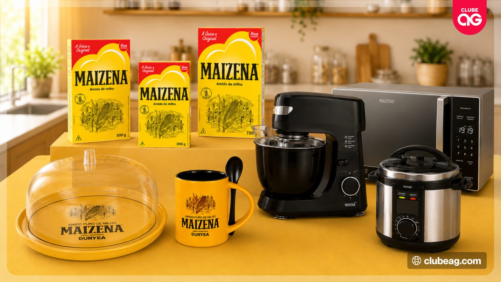 Maizena lança promoção com resgate de brindes exclusivos, sorteio de eletrodomésticos para sua cozinha e prêmio em dinheiro Maizena lança promoção com resgate de brindes exclusivos, sorteio de eletrodomésticos para sua cozinha e prêmio em dinheiro