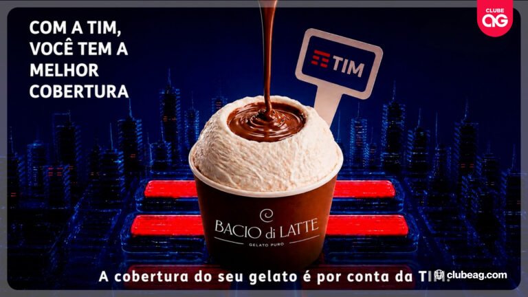 TIM e Bacio di Latte realizam parceria inédita para oferecer cobertura de gelato gratuita para consumidores em ação especial
