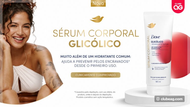 Dove convida consumidores a soltar a voz para ganhar um Sérum Corporal Glicólico em ação na Drogaria São Paulo