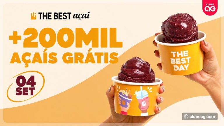 The Best Açaí distribui mais de 200 mil açaís grátis para clientes durante o The Best Day no dia 4 de setembro em lojas de todo o país