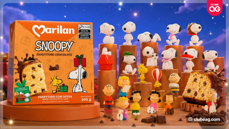 Marilan apresenta panettone com miniaturas colecionáveis surpresa de Snoopy e outros personagens da turma Peanuts