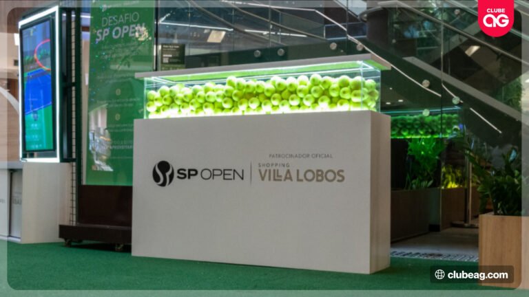 Shopping Villa Lobos oferece experiências gratuitas de tênis com desafios, jogos e brindes exclusivos para o SP Open