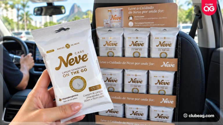 Neve On The Go leva cuidado a carros de aplicativo e distribui lenços umedecidos grátis aos passageiros no Rio de Janeiro