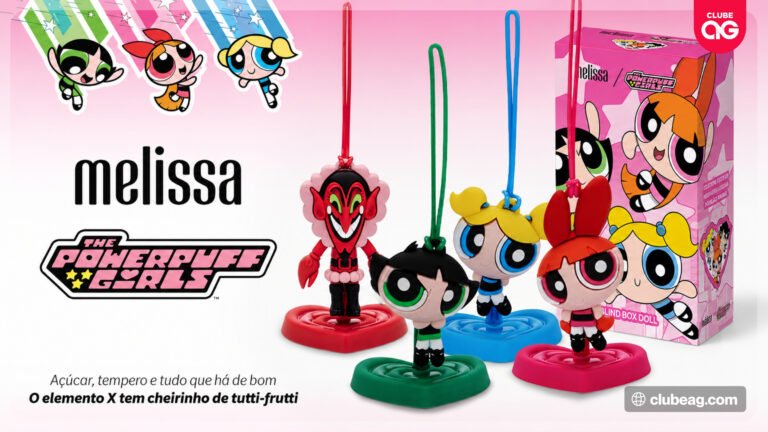 Melissa lança primeira coleção de blind boxes com miniaturas de quatro personagens das Meninas Superpoderosas