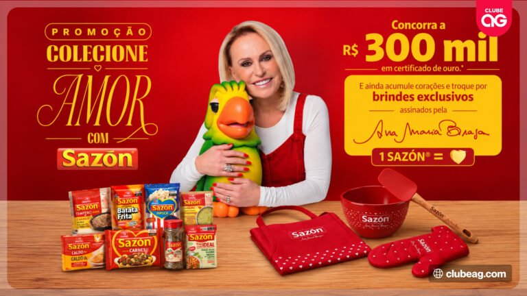 Sazón oferece brindes exclusivos assinados por Ana Maria Braga em nova promoção nacional para renovar a sua cozinha