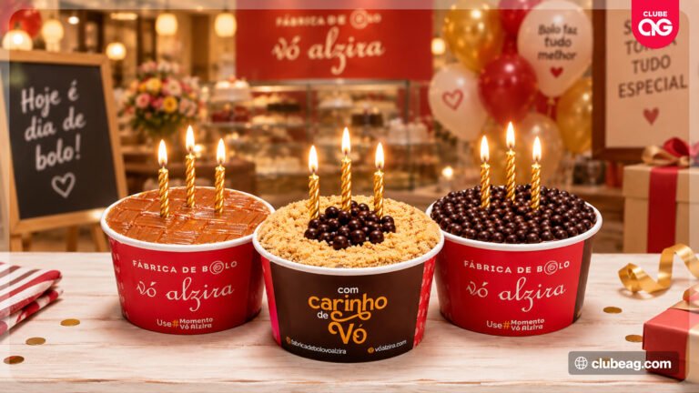Fábrica de Bolo Vó Alzira surpreende aniversariantes com bolo de pote grátis como novo benefício para clientes