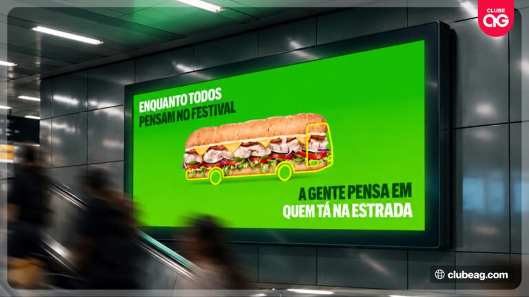 Subway distribui sanduíches Footlong e cangas temáticas a passageiros que viajam de São Paulo rumo ao Rio de Janeiro
