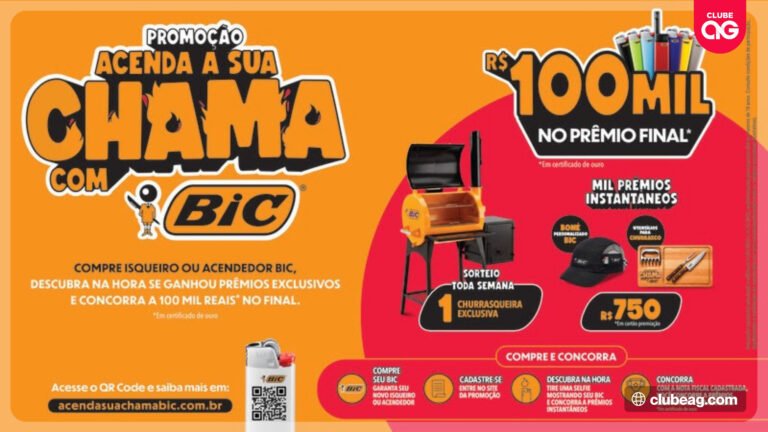 BIC lança promoção nacional de isqueiros e acendedores e distribui churrasqueira, boné e kit churrasco como prêmios