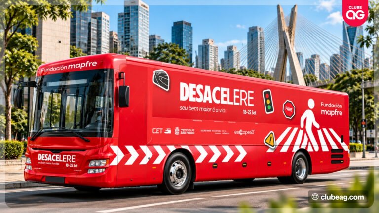 Escape room gratuito em ônibus transforma riscos do trânsito em desafios interativos durante a Semana Nacional de Trânsito
