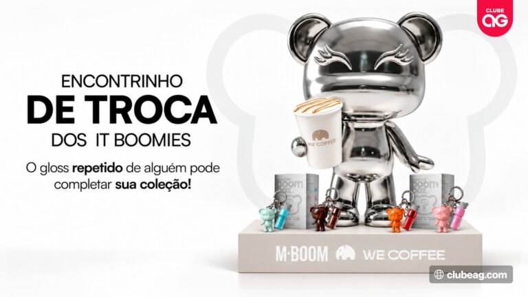 MBOOM e WeCoffee realizam 2º encontrinho de fãs com troca de glosses e chaveiros da Secret Boom Box e brindes exclusivos
