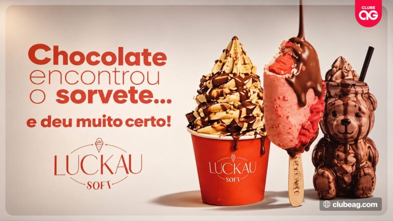 Luckau Soft prepara promoção com dois produtos pelo preço de um para comemorar o Dia do Sorvete em sua loja em Pinheiros