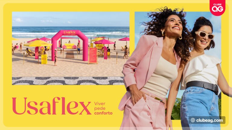 Usaflex cria experiência gratuita à beira-mar em Copacabana com Beach Lounge, música, brindes e encontros entre amigas