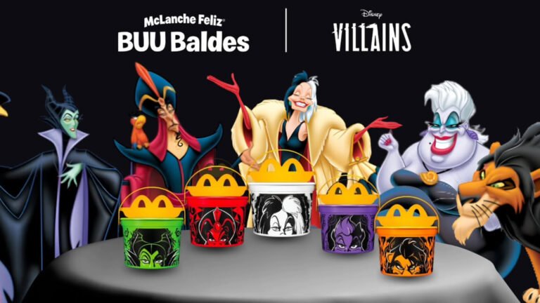 McDonald’s lança coleção de Halloween no McLanche Feliz com Buu Baldes colecionáveis dos vilões clássicos da Disney