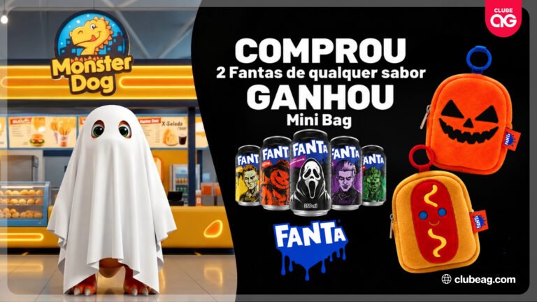 Fanta traz edição temática de Halloween e cria promoção com mini bags exclusivas de brinde em parceria com a Monster Dog