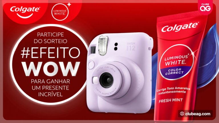 Colgate realiza segunda edição de promoção com participação gratuita e kit exclusivo com Câmera Instax e creme dental