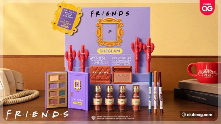 SHEGLAM aposta na nostalgia de Friends com nova coleção de maquiagem inspirada em personagens e itens da série
