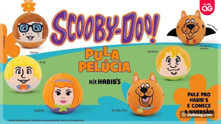 Habib’s apresenta novos itens colecionáveis de Scooby-Doo com bolas pula-pelúcia de seis personagens em edição limitada