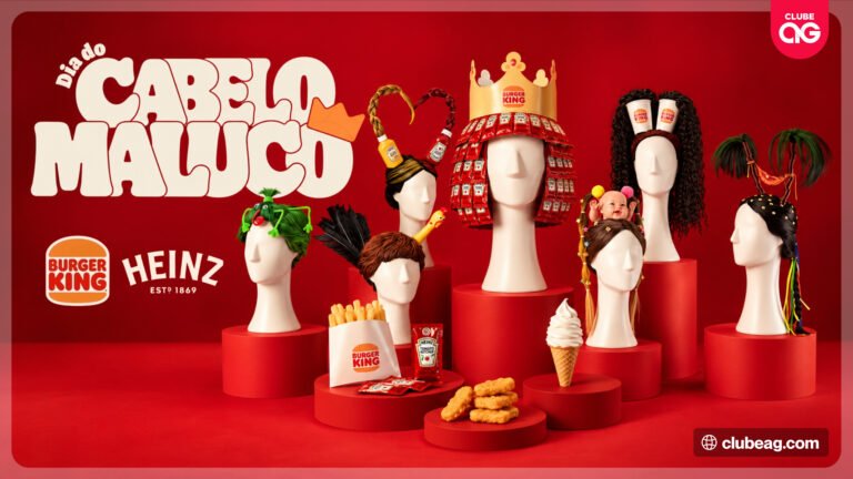 Burger King e Heinz entram na onda do Dia do Cabelo Maluco e lançam campanha com Batata, BK Chicken ou Casquinha grátis