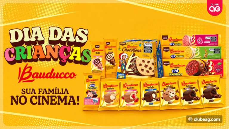 Bauducco cria campanha para o Dia das Crianças dando ingresso de cinema para reunir a família com sabor e entretenimento