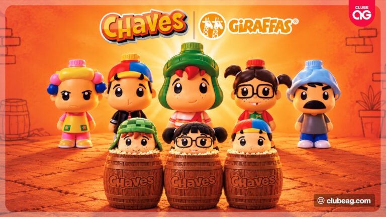 Giraffas traz de volta a Turma do Chaves em nova coleção infantil com garrafinhas colecionáveis e barris de pipoca com pelúcias