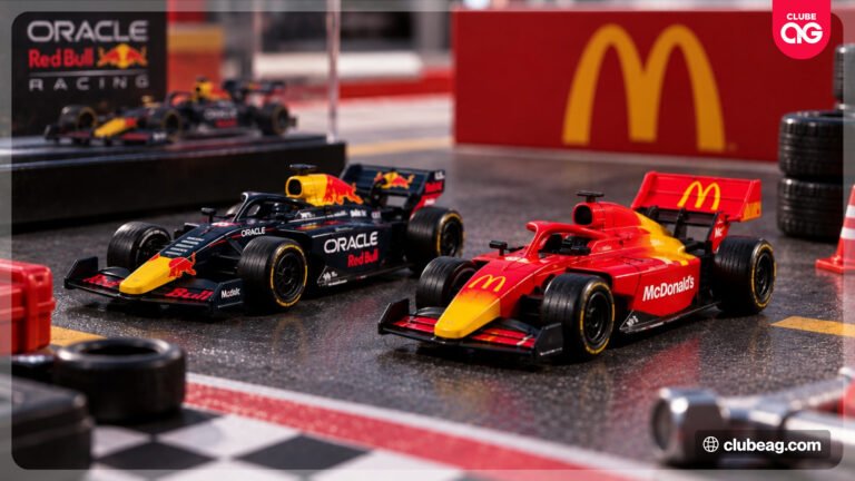 McDonald’s anuncia retorno de miniaturas de carros de Fórmula 1 com modelos da Red Bull e do Méqui em coleção especial