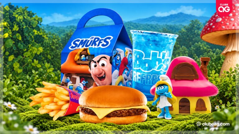Bob’s traz a Vila dos Smurfs em nova coleção do Bob’s Play com seis personagens, casinhas e novidades especiais no cardápio