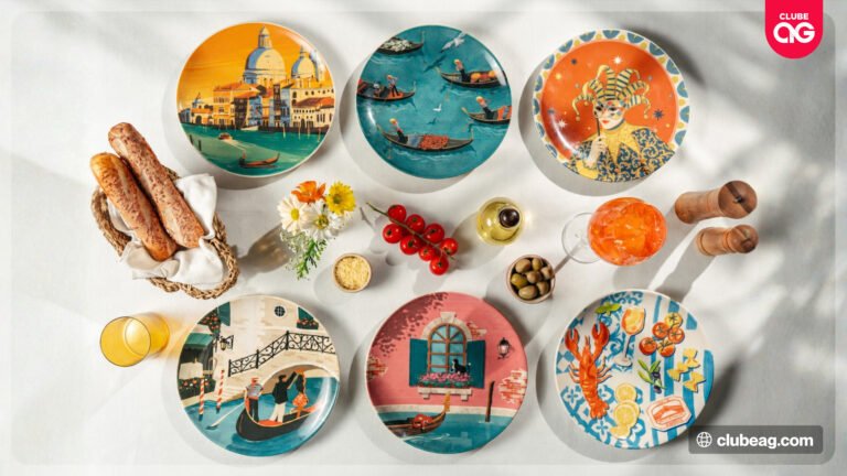 Spoleto apresenta nova coleção de pratos decorados com seis artes exclusivas inspiradas nos cenários e “Encantos de Veneza”