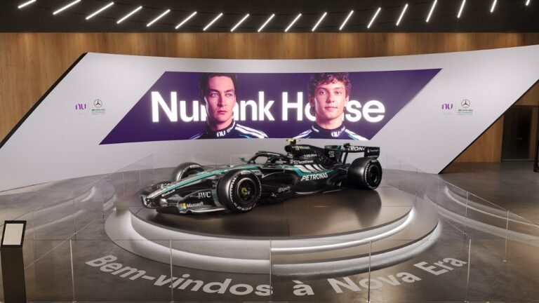 Nubank House leva experiência imersiva da Mercedes-AMG a São Paulo com carro oficial, simuladores e itens históricos